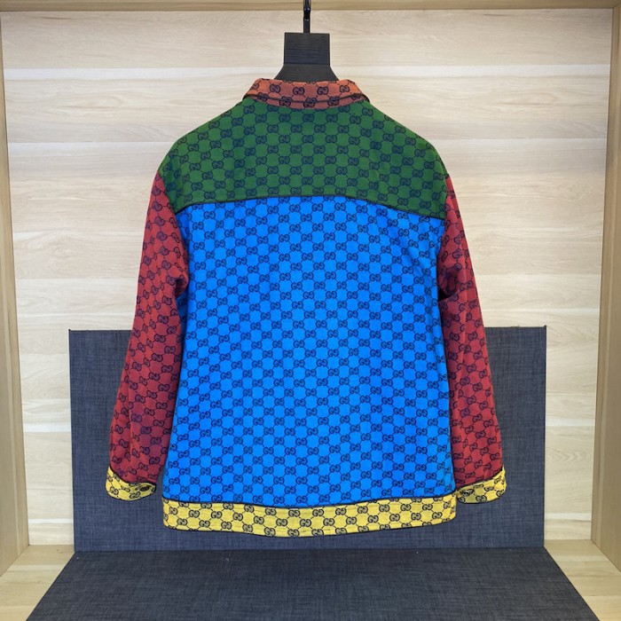 G*u*i gg multicolour denim jacket