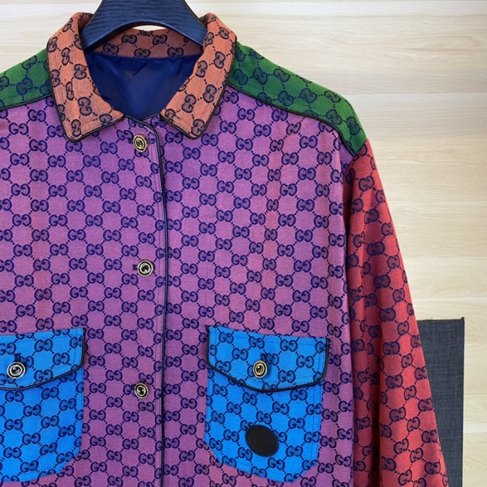 G*u*i gg multicolour denim jacket