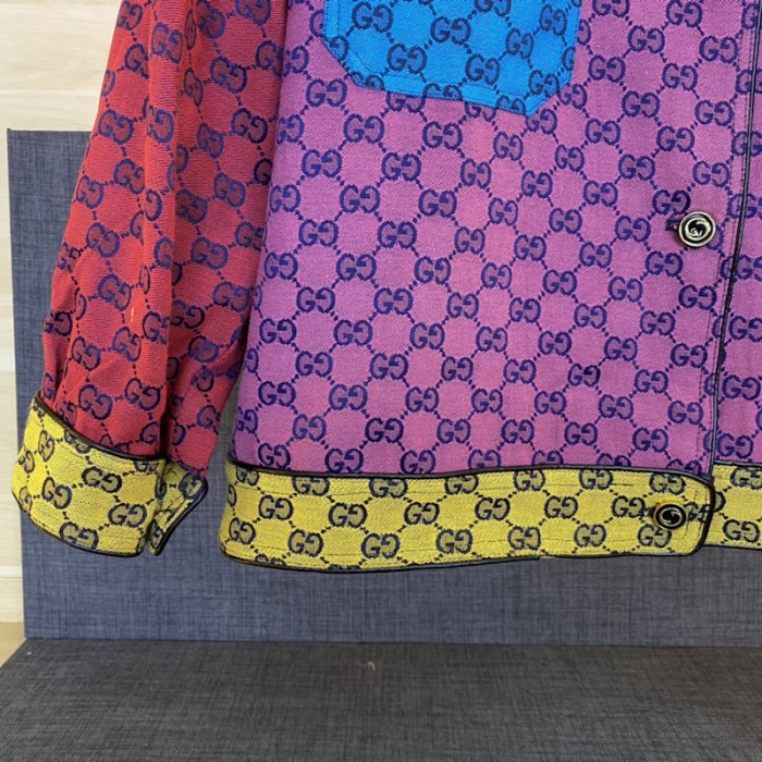 G*u*i gg multicolour denim jacket