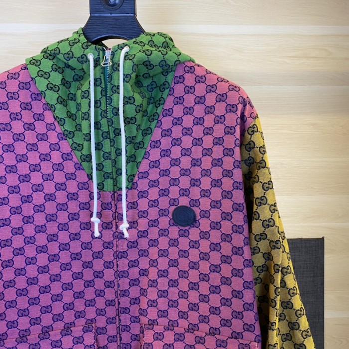 G*u*i gg multicolour jersey jacket