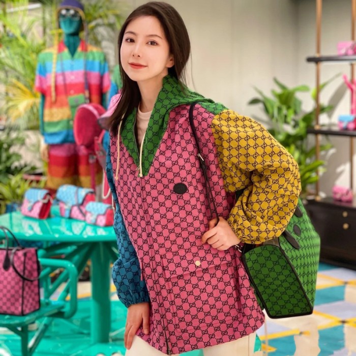 G*u*i gg multicolour jersey jacket