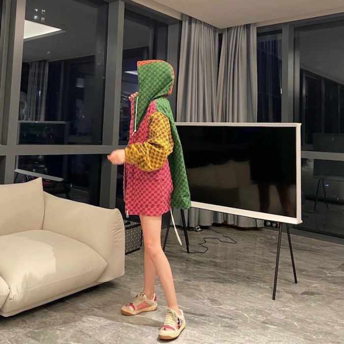 G*u*i gg multicolour jersey jacket