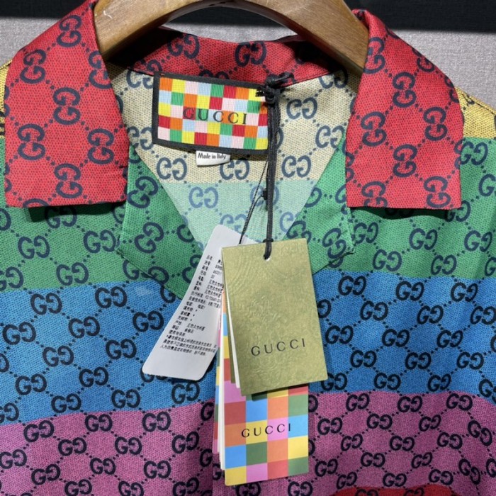 G*u*i gg multicolour jersey shirt