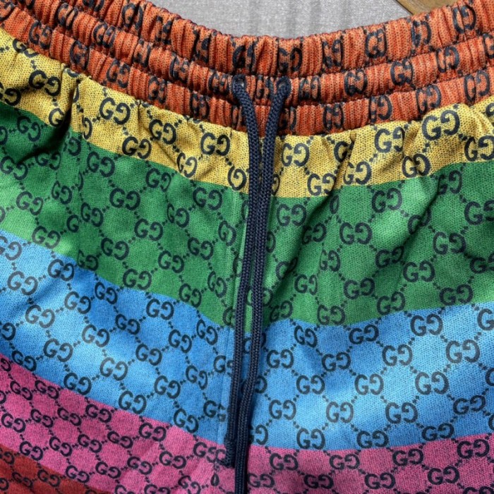 G*u*i gg multicolour jersey shorts