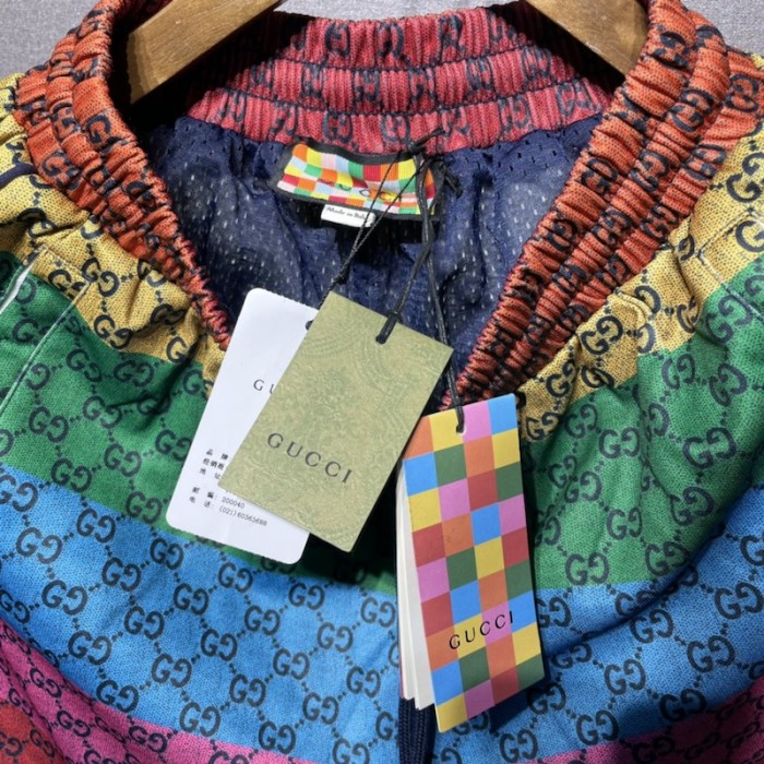 G*u*i gg multicolour jersey shorts