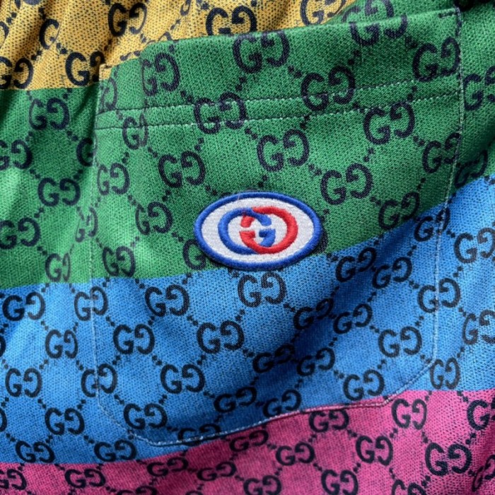 G*u*i gg multicolour jersey shorts