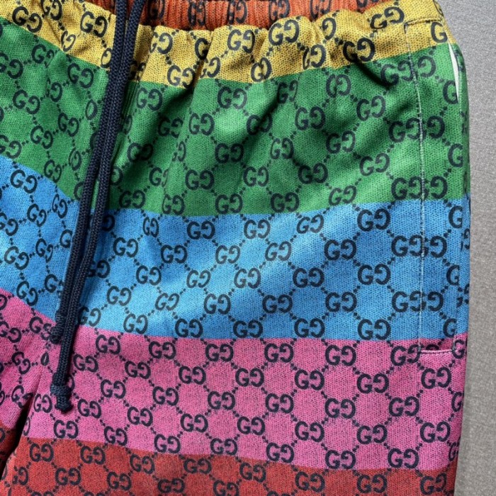 G*u*i gg multicolour jersey shorts