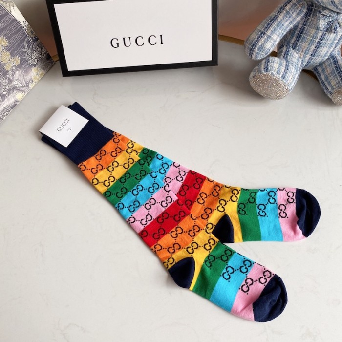 G*u*i gg multicolour cotton blend socks