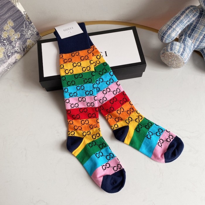 G*u*i gg multicolour cotton blend socks
