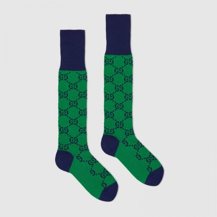 G*u*i gg multicolour cotton blend socks green