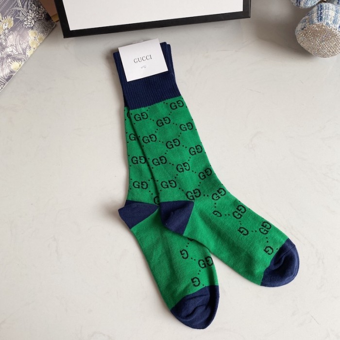 G*u*i gg multicolour cotton blend socks green