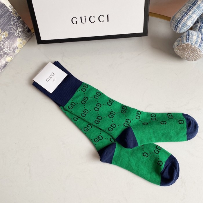 G*u*i gg multicolour cotton blend socks green