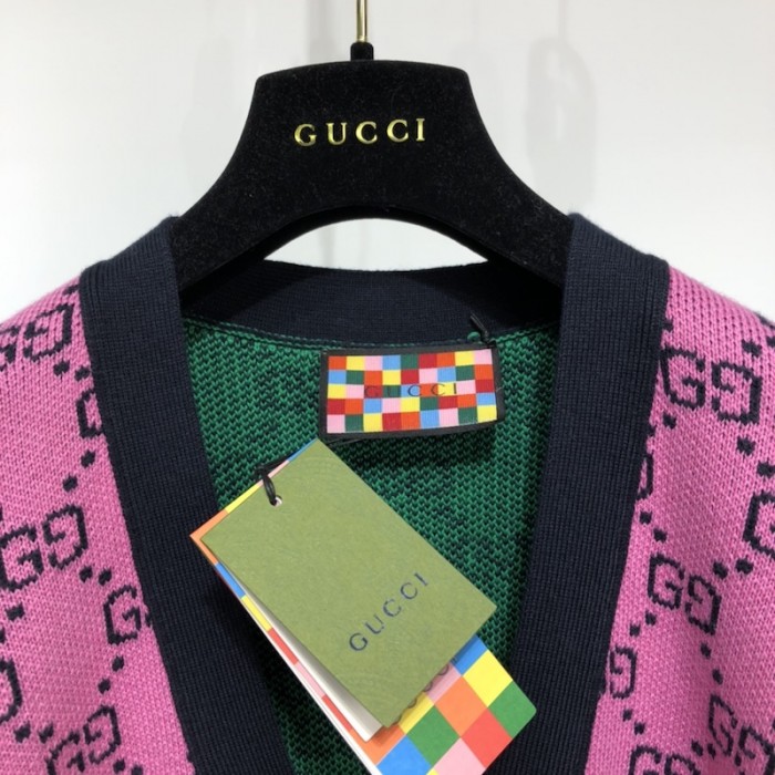 G*u*i gg multicolour wool cotton cardigan