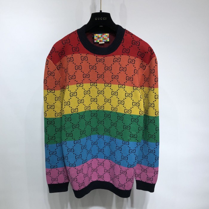 G*u*i gg multicolour wool cotton jumper