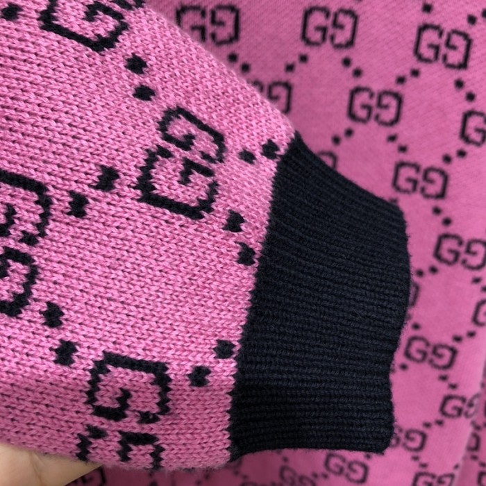 G*u*i gg multicolour wool cotton jumper pink
