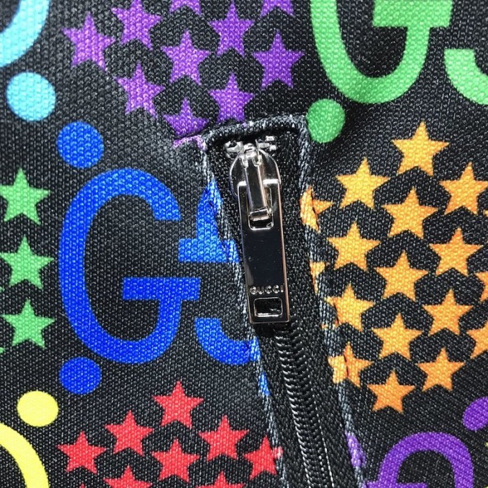 G*u*i gg psychedelic print nylon jacket