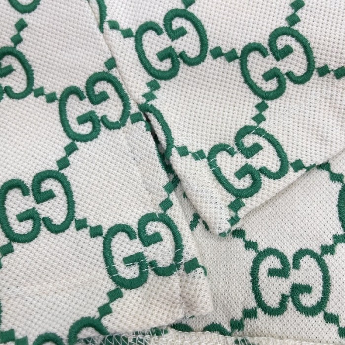 G*u*i gg stretch cotton polo green