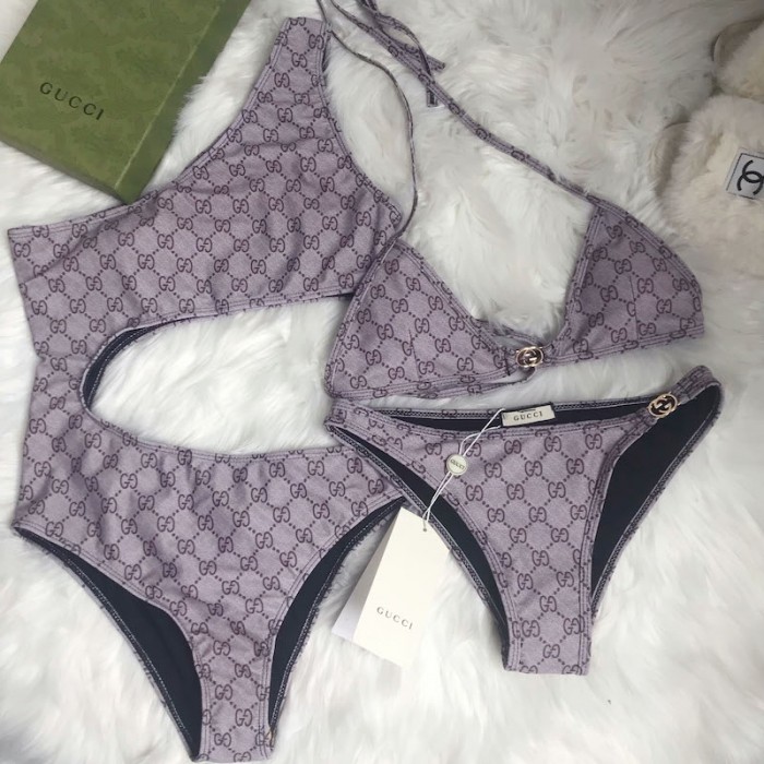 G*u*i gg stretch jersey swimsuit 695817