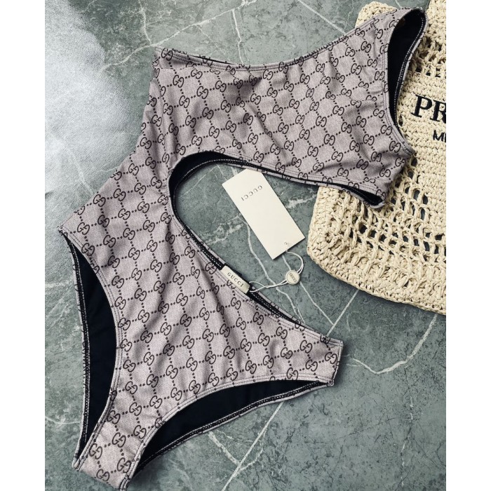 G*u*i gg stretch jersey swimsuit 695817