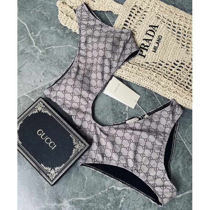 G*u*i gg stretch jersey swimsuit 695817