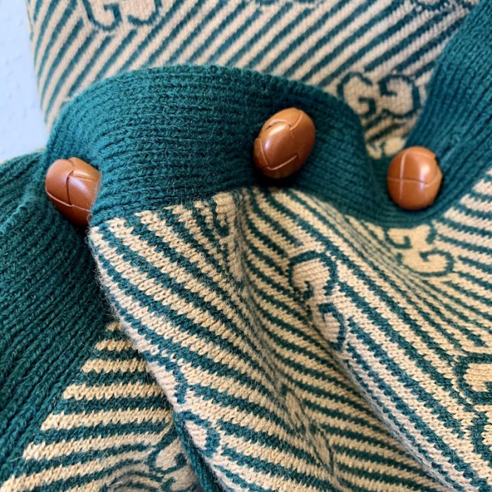 G*u*i gg stripe wool cardigan