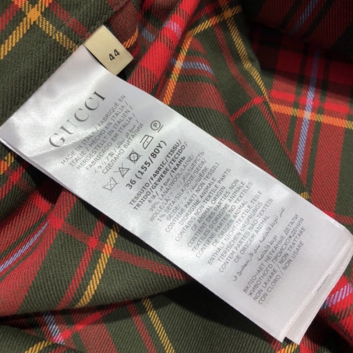 G*u*i gg tartan wool shirt 721464