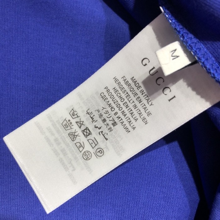 G*u*i cotton jersey t-shirt blue 616036