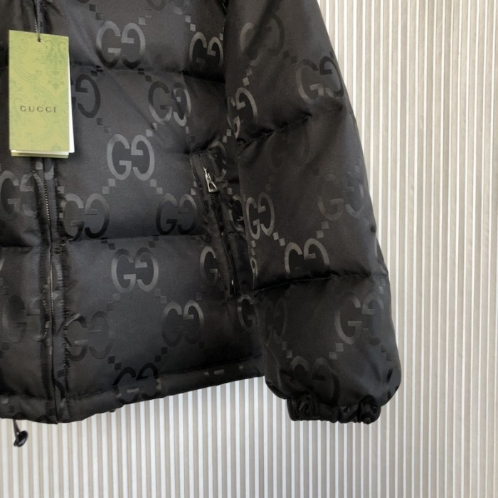G*u*i jumbo gg canvas jacket 698710 black