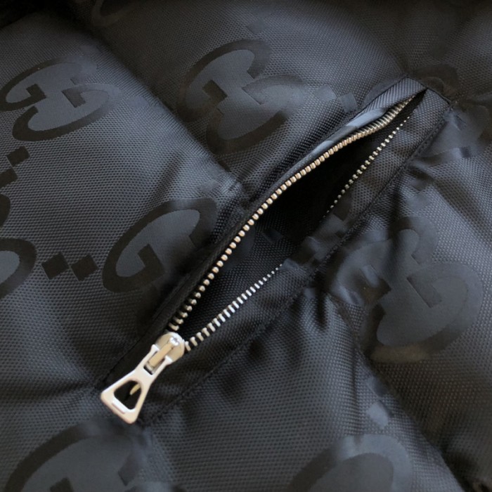 G*u*i jumbo gg canvas jacket 698710 black