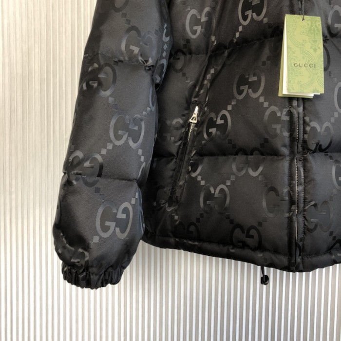 G*u*i jumbo gg canvas jacket 698710 black