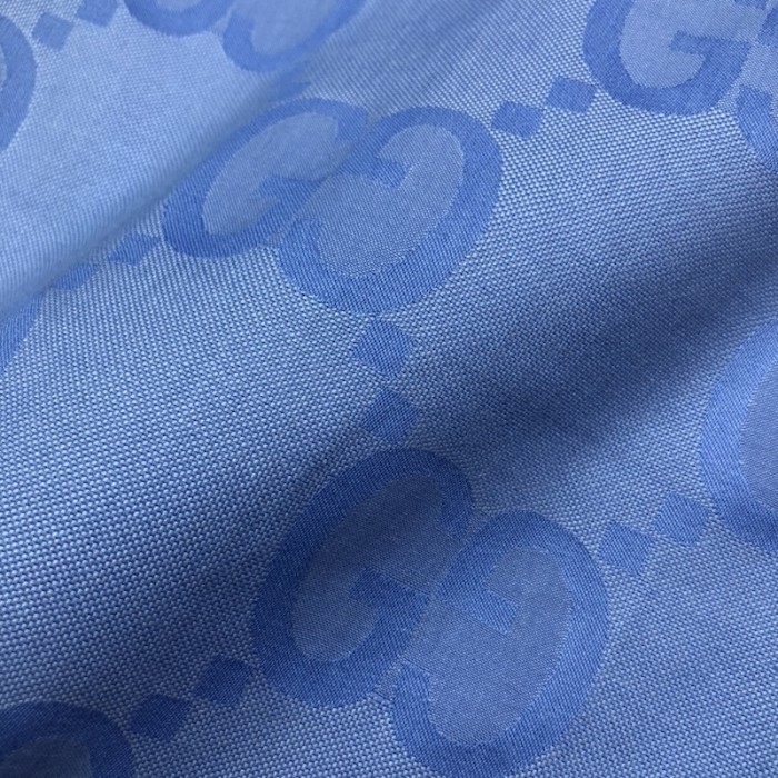G*u*i jumbo gg cotton jacquard bowling shirt ‎734123