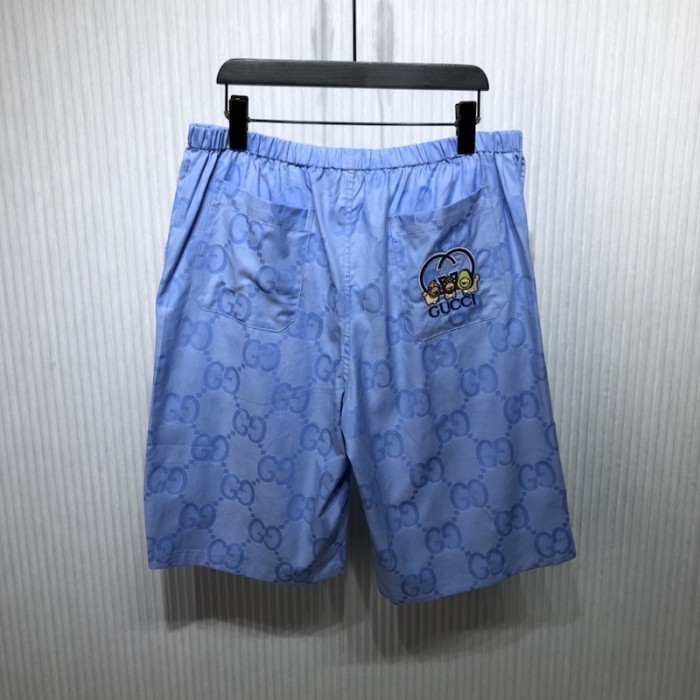 G*u*i jumbo gg cotton jacquard shorts ‎734161
