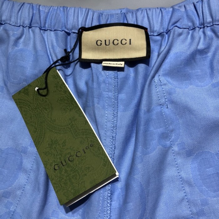 G*u*i jumbo gg cotton jacquard shorts ‎734161