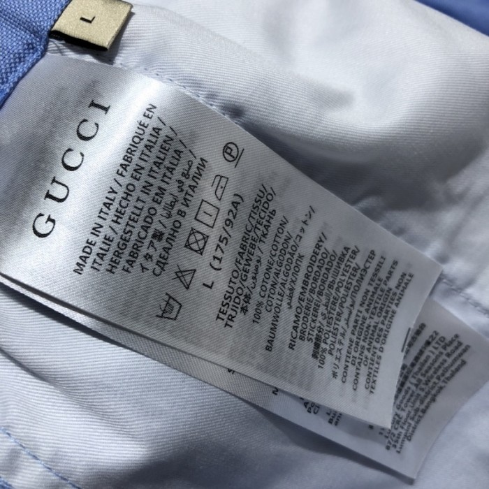 G*u*i jumbo gg cotton jacquard shorts ‎734161