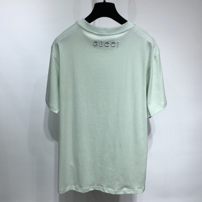 G*u*i ken scott print cotton t-shirt green
