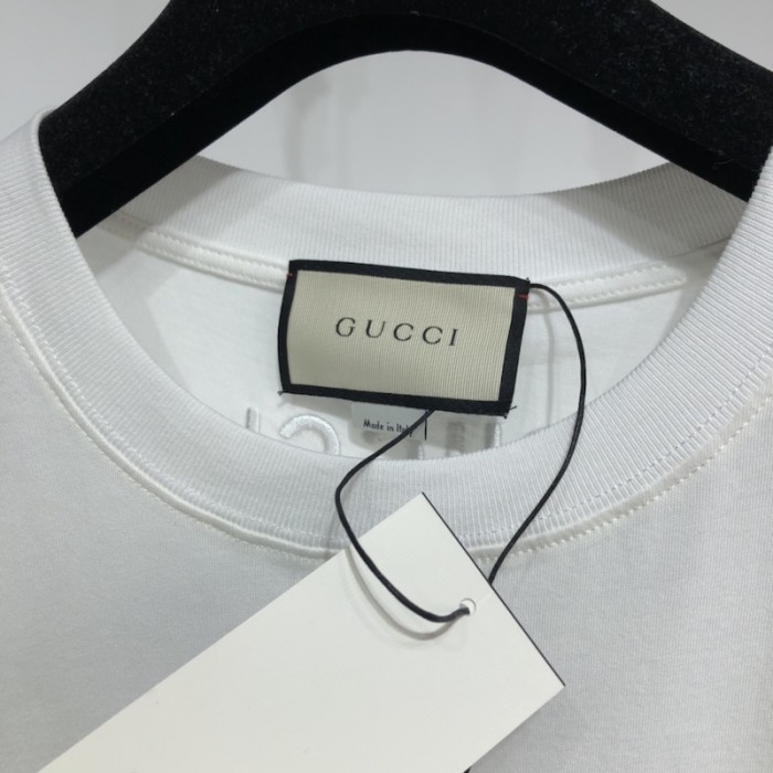 G*u*i ken scott print t-shirt white
