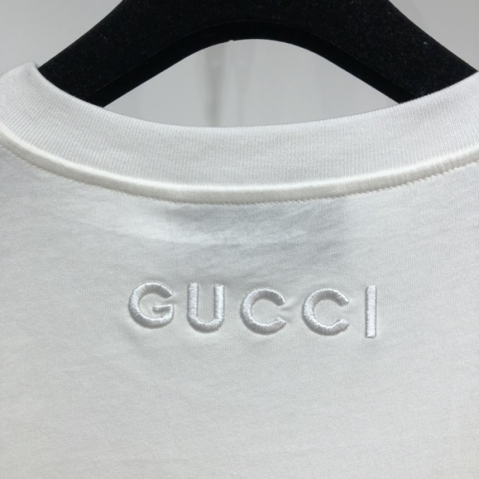 G*u*i ken scott print t-shirt white