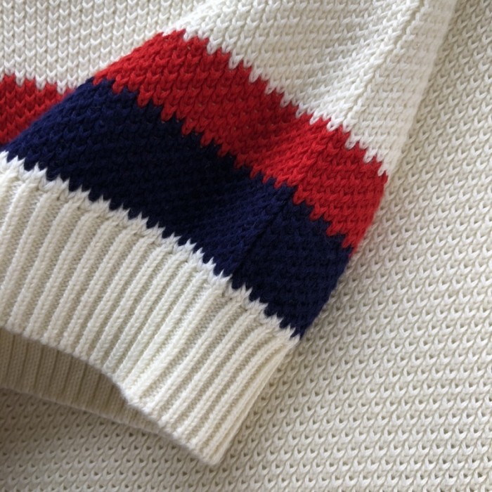 G*u*i knit cotton polo t-shirt with web 739954