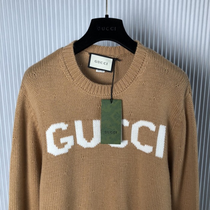 G*u*i knit wool jumper with G*u*i intarsia 761539