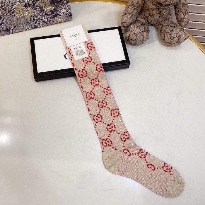 G*u*i lame gg socks women light pink