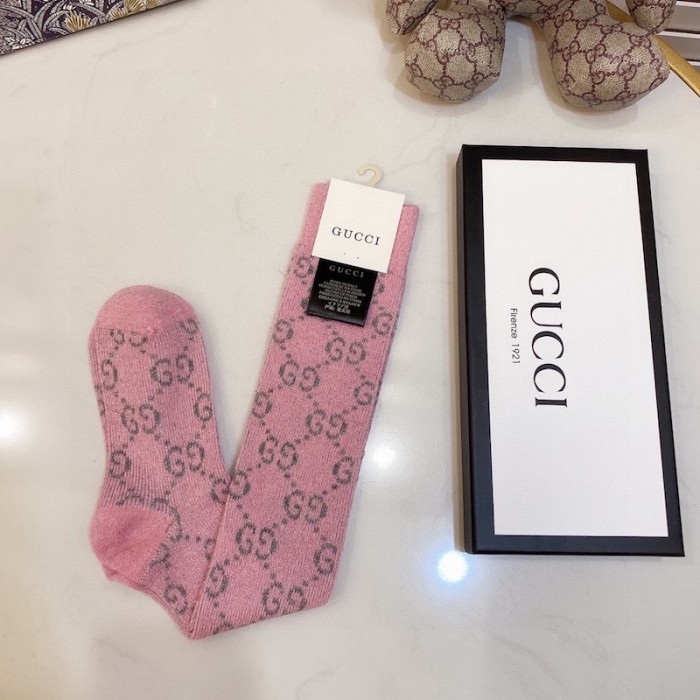 G*u*i lame gg socks women pink color