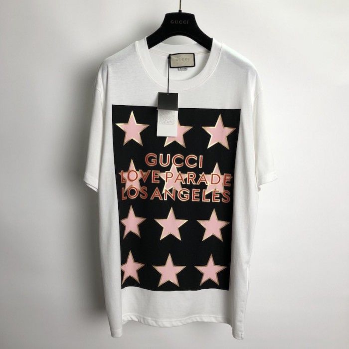 ''G*u*i love parade'' print t-shirt white