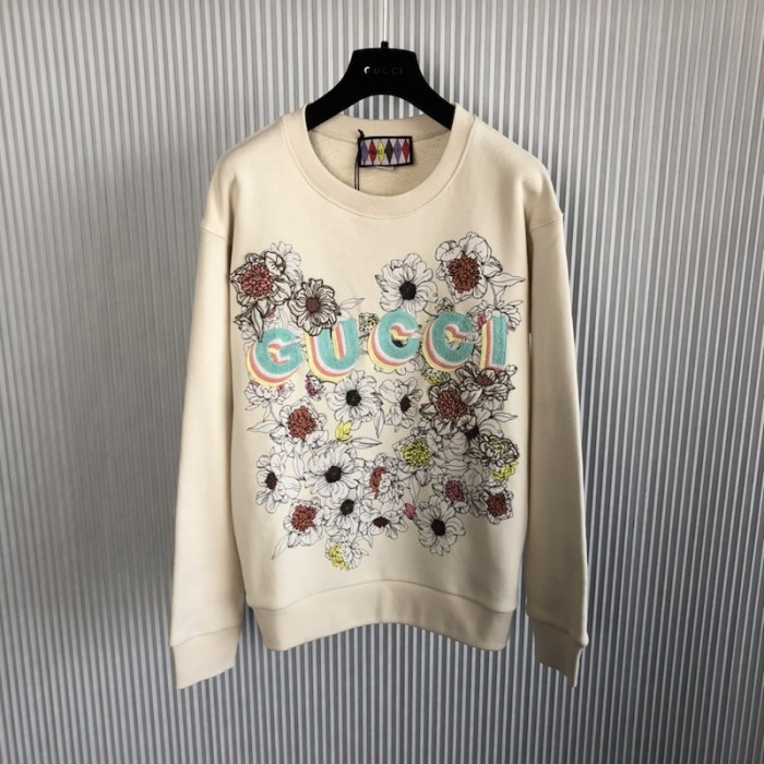 G*u*i lovelight sweatshirt aus baumwolle mit print