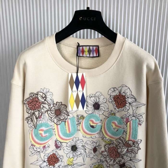 G*u*i lovelight sweatshirt aus baumwolle mit print
