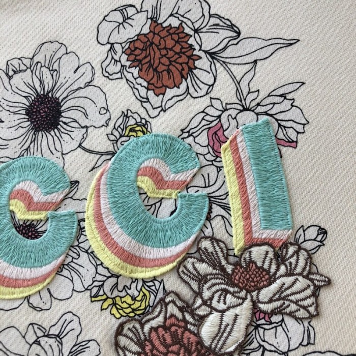 G*u*i lovelight sweatshirt aus baumwolle mit print