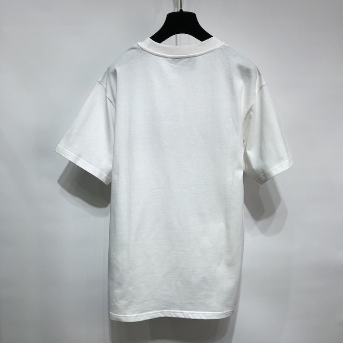 G*u*i cotton jersey t-shirt with G*u*i mirror print white