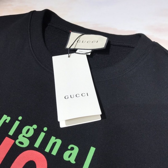 G*u*i "original G*u*i" sweatshirt with kitten black