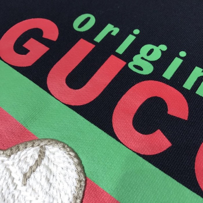 G*u*i "original G*u*i" sweatshirt with kitten black