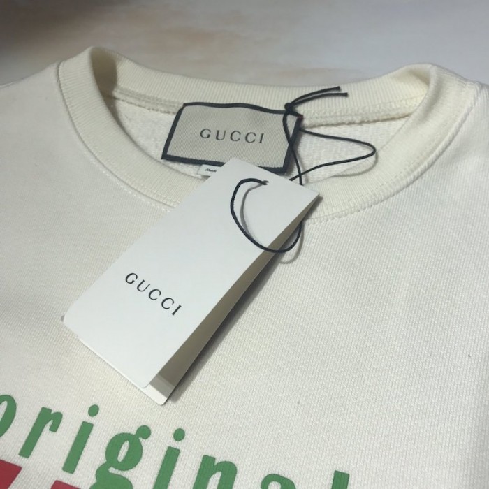 G*u*i "original G*u*i" sweatshirt with kitten off white