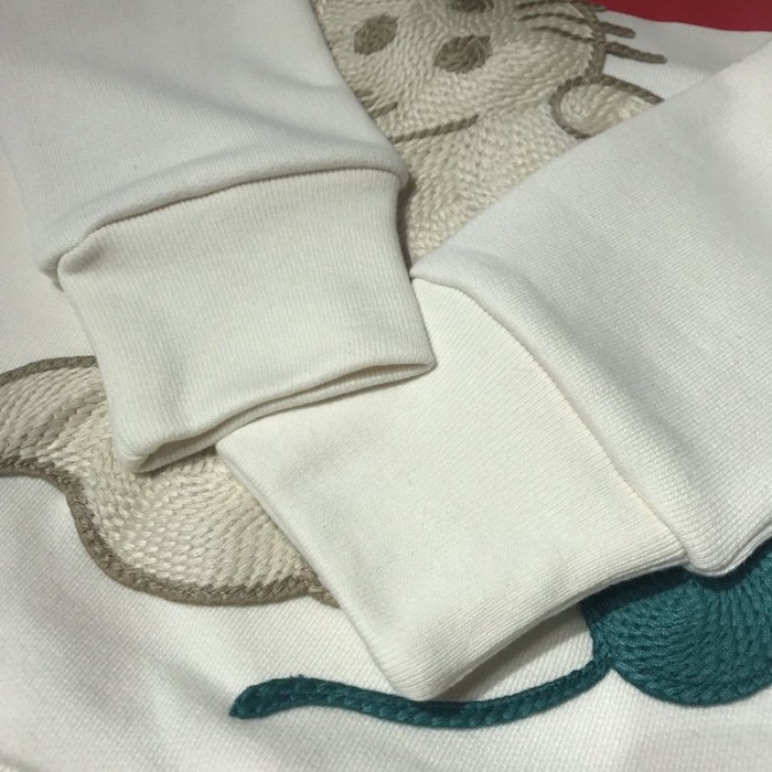 G*u*i "original G*u*i" sweatshirt with kitten off white